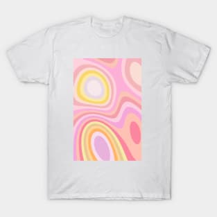 Pink & Funky Abstract Vector Pattern T-Shirt
